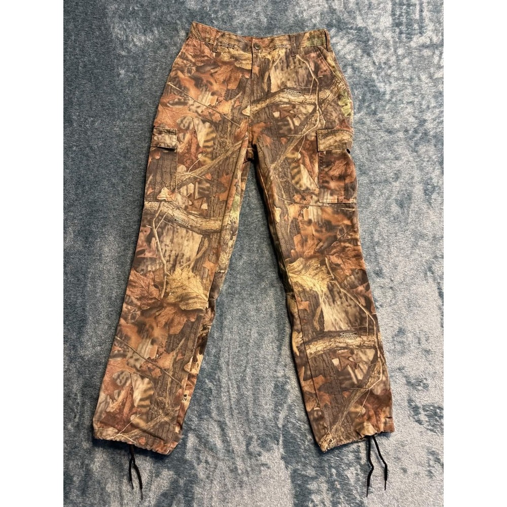 Ranger Advantage Timber Camo Cargo Hunting Pants Womens 12 Drawstring Hem